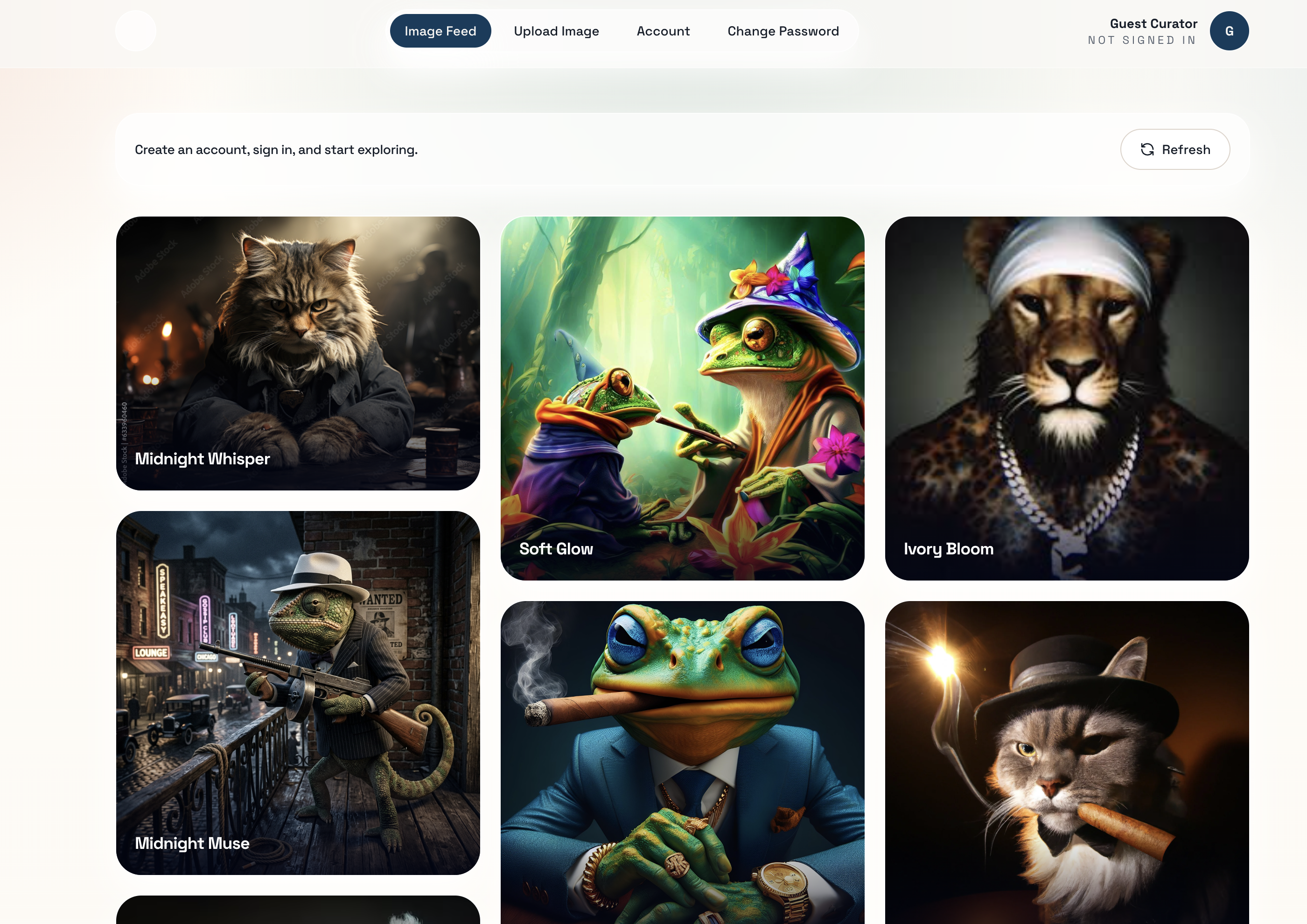 Pinterest Implementation Mockup